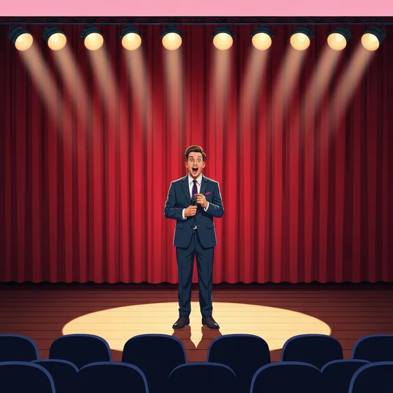 A vibrant live comedy event featuring a talented impressionist during the Matt Friend tour.