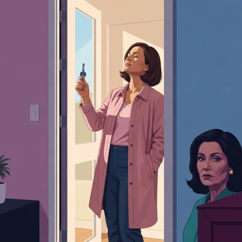 A person holding keys to one of the many apartments felon friendly after a successful search.