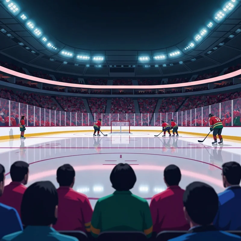 A high-stakes shootout moment during the blackhawks vs wild game on ice.