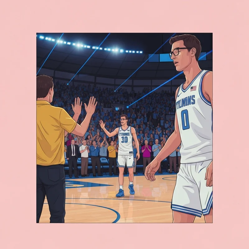 The high-energy atmosphere of an SLU basketball game at Chaifetz Arena during their 20-1 season.