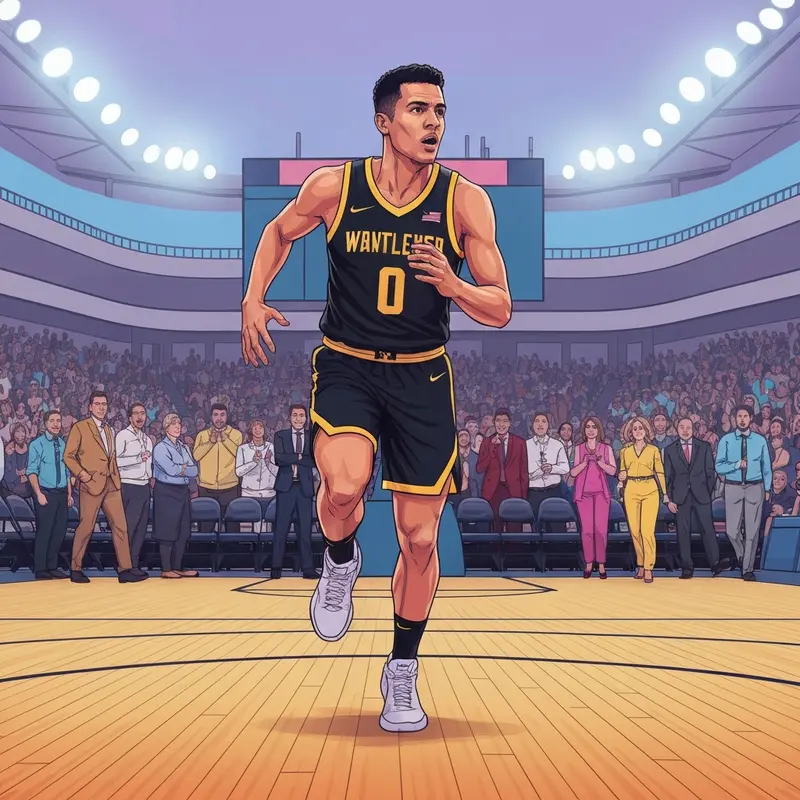 Vanderbilt point guard Tyler Tanner leading a fast break during a historic SEC game.