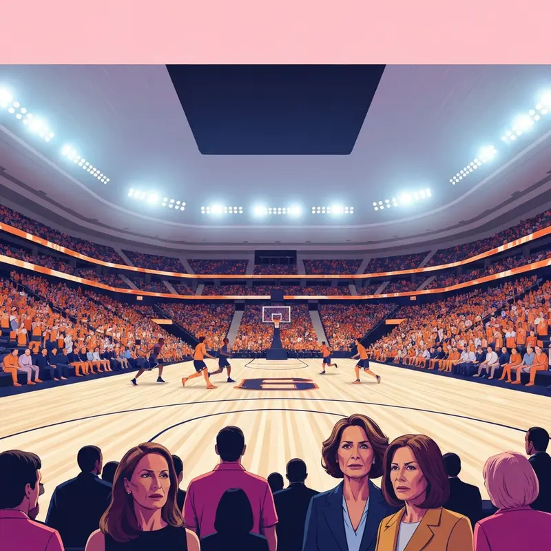 The high-energy atmosphere of an Auburn Basketball game at Neville Arena during a crucial SEC matchup.