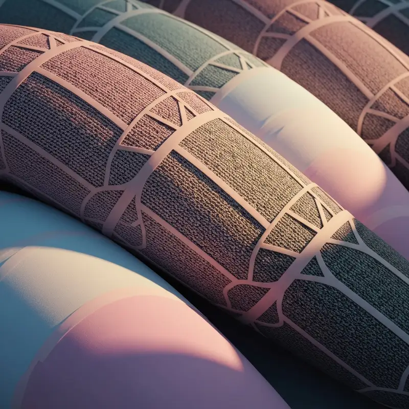 A close-up of the technical knit fabric used in a Sugar Candy Bra, highlighting the supportive texture.