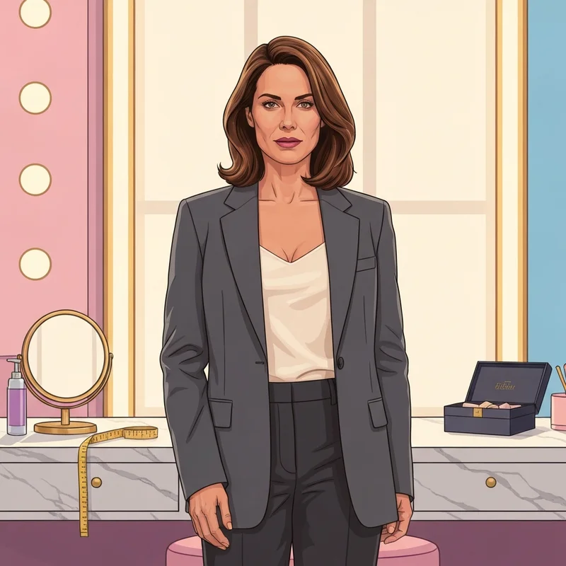 A professional woman showcasing a polished silhouette achieved through properly fitted d cup bra sizes.