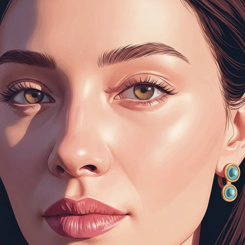 A woman with a perfect botox eyebrow lift showing a natural and snatched eye area.