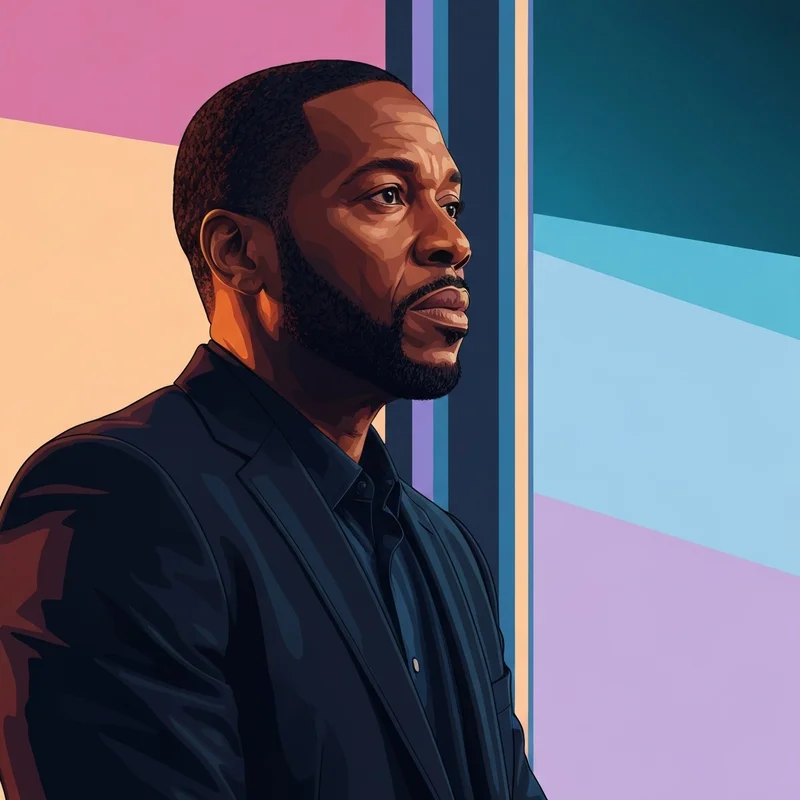 A thoughtful portrait of a male artist, reflecting the emotional weight of the recent updates on Ray J health.