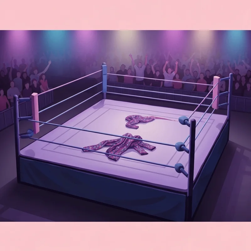 A nostalgic look at a 90s wrestling ring context for the wwe bra and panties match legacy.