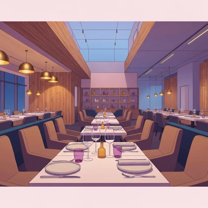 A sophisticated dining room setting perfect for enjoying a curated braes menu experience.