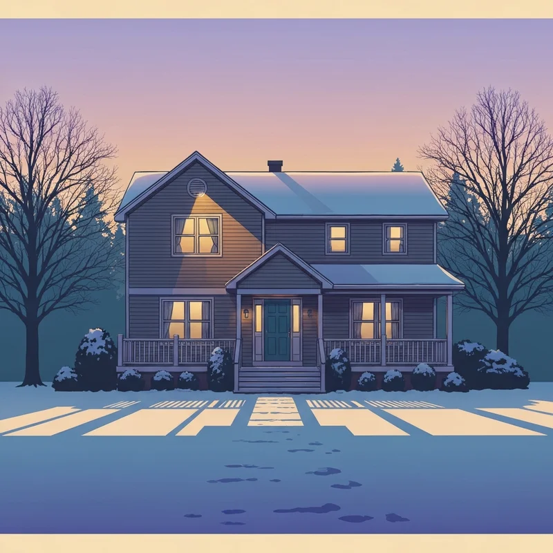 The quiet suburban street where the Chanin Starbuck case unfolded on a cold December morning.