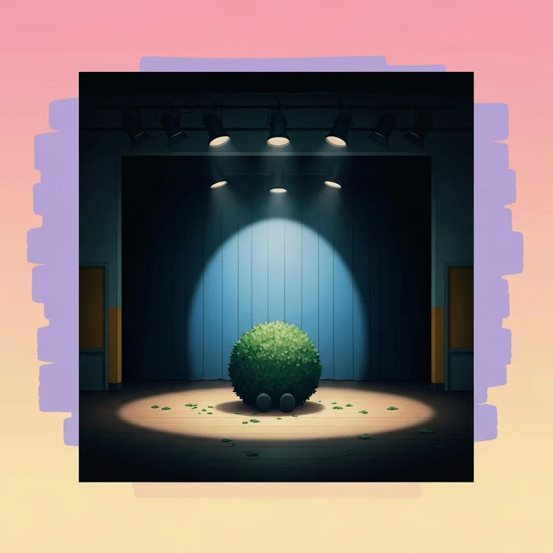 A lonely stage costume representing the rodney james diary of a wimpy kid character, symbolizing the intersection of childhood memories and adult reality.