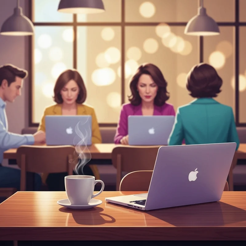 A serene coffee shop environment highlighting the importance of digital hygiene and starbucks pornography filtering policies for a safe third space.