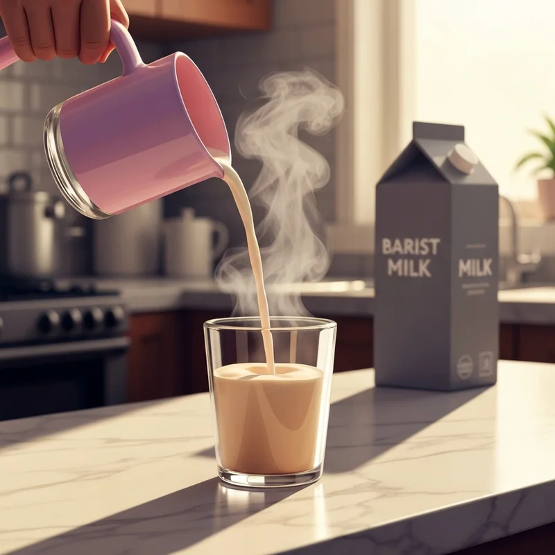 Close up of a creamy latte showing what oatmilk does starbucks use for texture