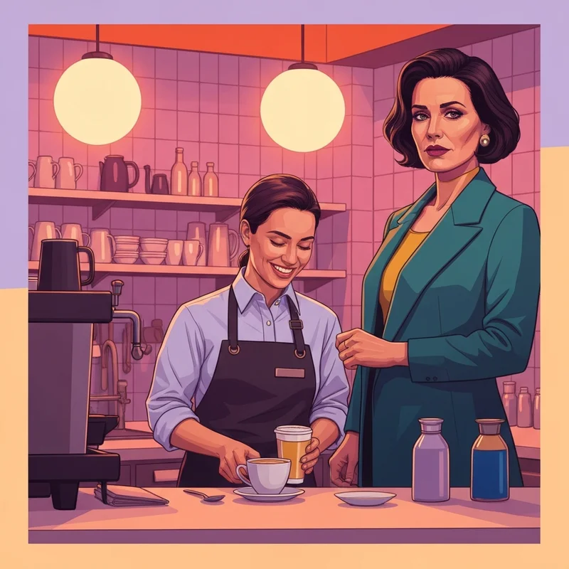 A young worker preparing coffee in an environment that reflects the dunkin doughnuts salary lifestyle.