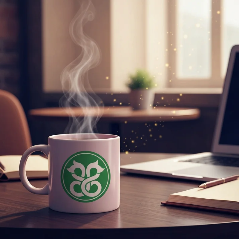 A high-quality aesthetic starbucks image featuring a coffee cup in a cozy library setting.