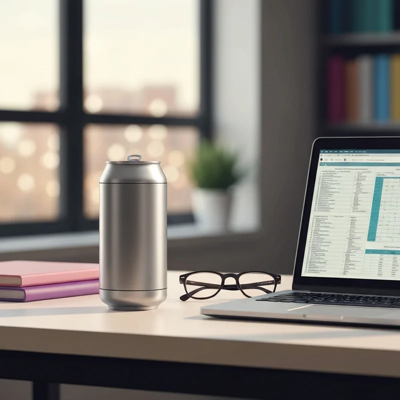 A canned espresso starbucks doubleshot on a desk representing professional productivity.