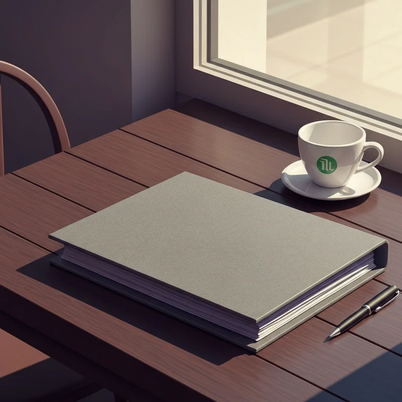 A close-up view of the daily records book starbucks on a cafe counter representing organized store operations.