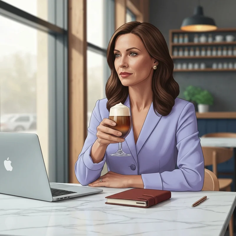 Strategic selection of starbucks coffee by caffeine content for a professional woman.