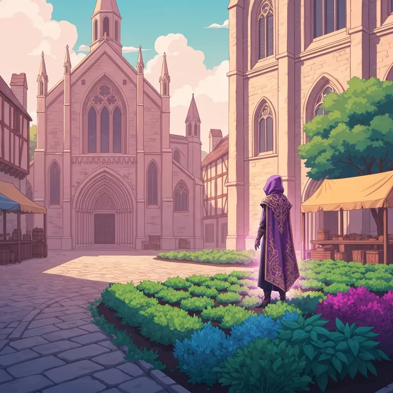 A high-level player wearing the reward from the ardougne diary osrs while standing at a farm patch.