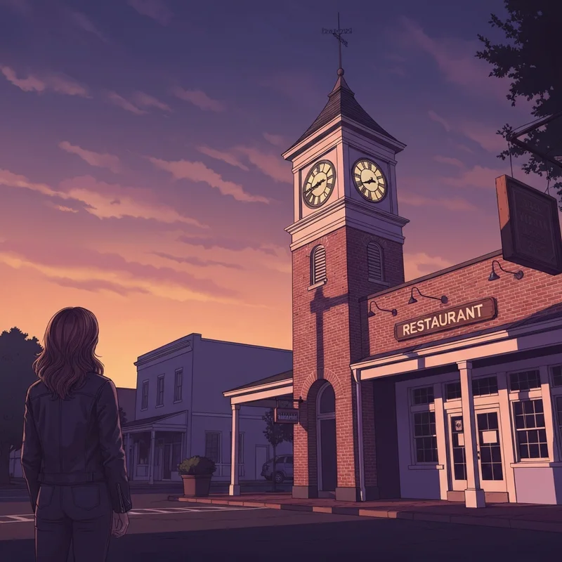 The iconic town square and clock tower from the vampire diaries filming locations in Covington Georgia.