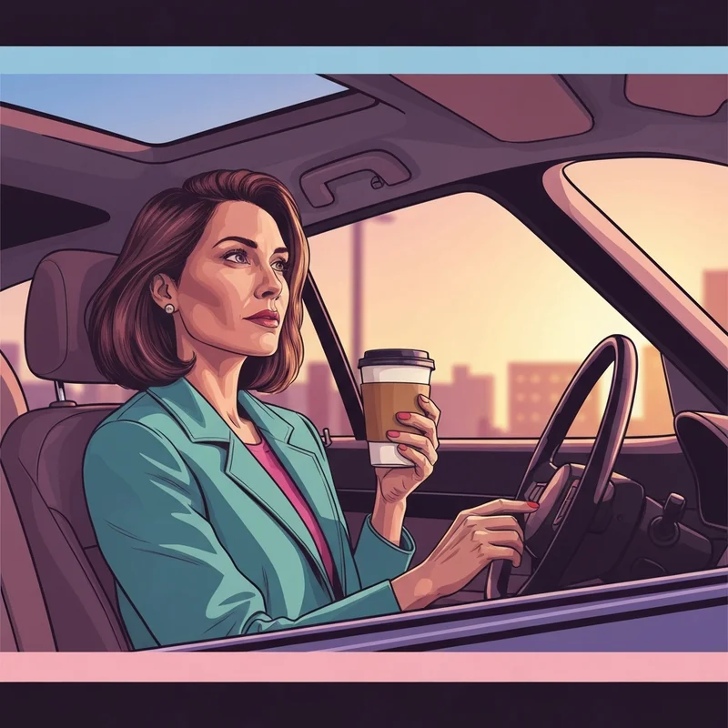 A woman considering her breakfast options after looking for gluten free donuts at dunkin.