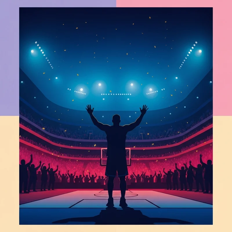 The iconic retirement celebration of John Wall at the Washington Wizards arena, symbolizing his enduring legacy in D.C.