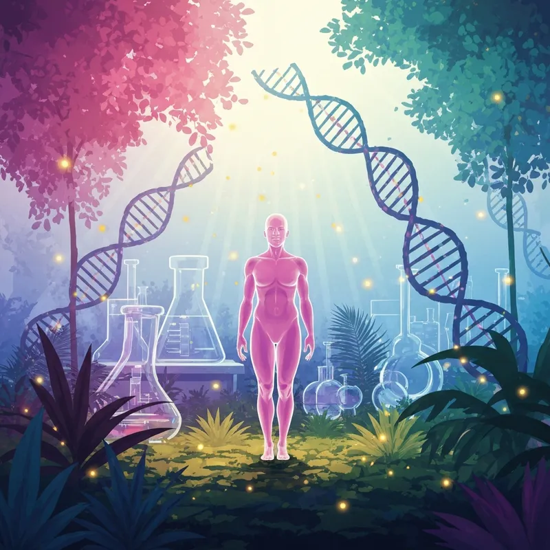 A visual representation of the hope for a pancreatic cancer cure through precision medicine and genetic research.