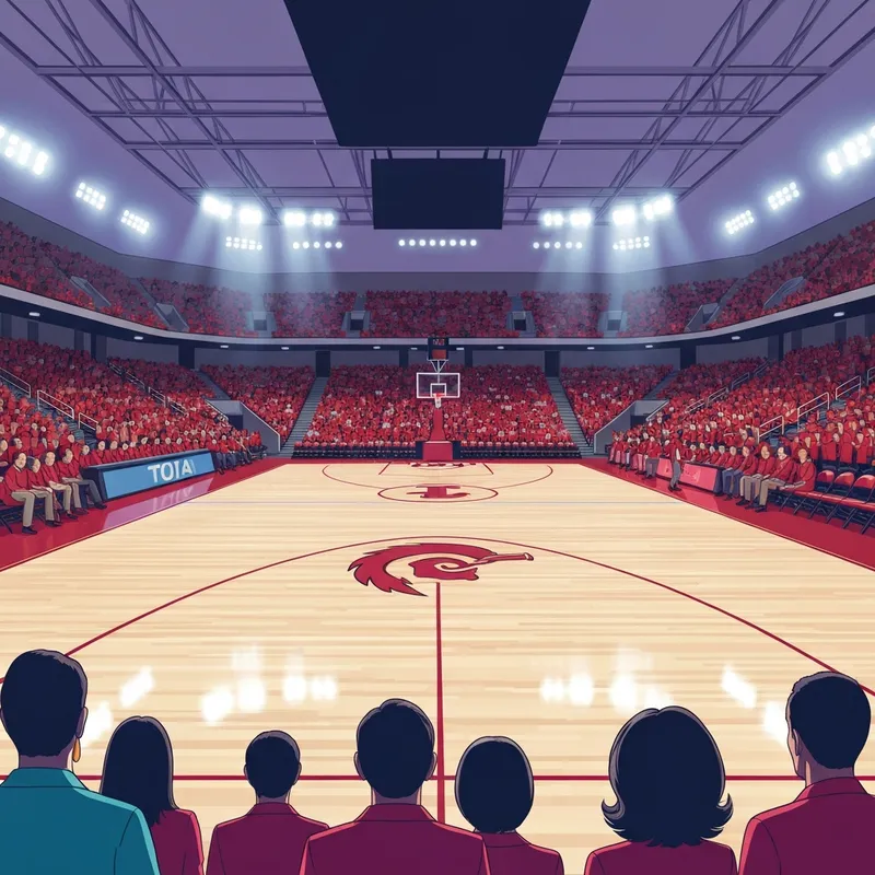 A high-energy crowd cheers during a troy basketball game at Trojan Arena.