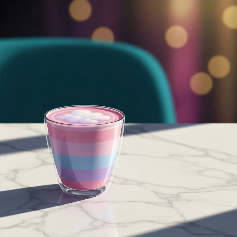 A vibrant display of new dunkin drinks on a minimalist aesthetic background.