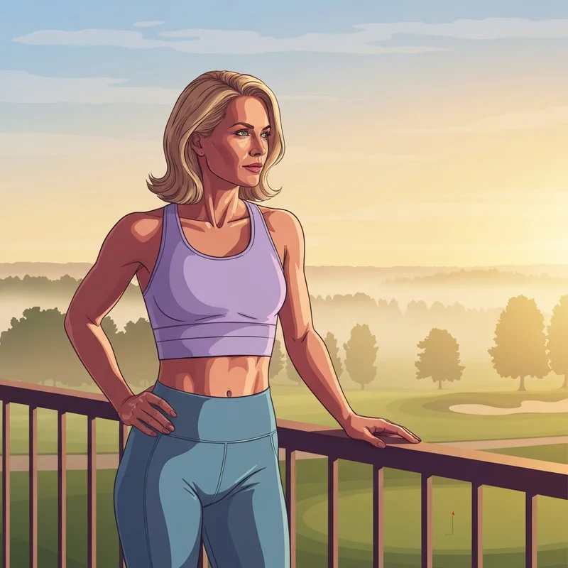 A serene and empowered portrait of Jena Sims reflecting on her journey of wellness and resilience.