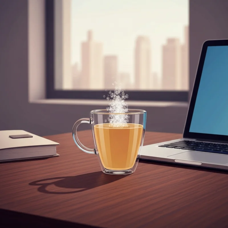 A close up of the strongest coffee at Starbucks on a professional desk setting.