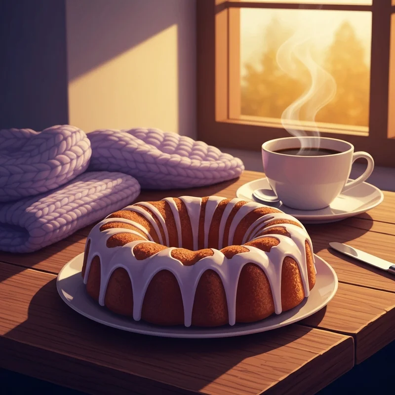 A fresh and delicious dunkin pumpkin donut served with coffee on a cozy fall morning.