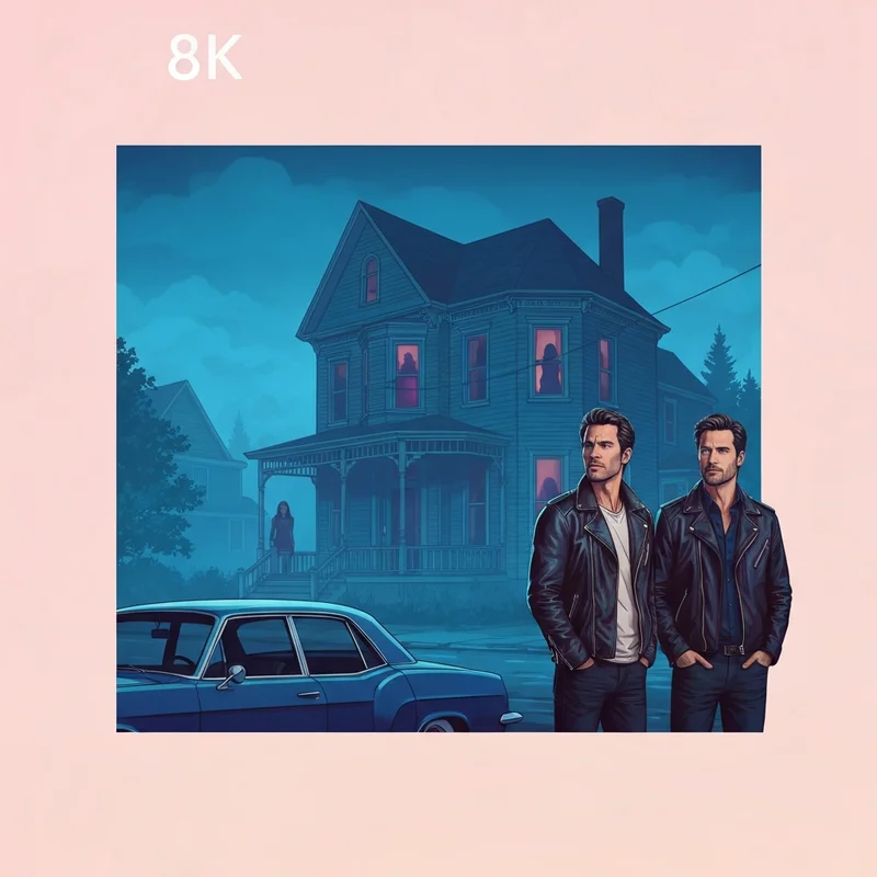 Atmospheric shot of Mystic Falls setting to explain how many seasons of the vampire diaries are there.