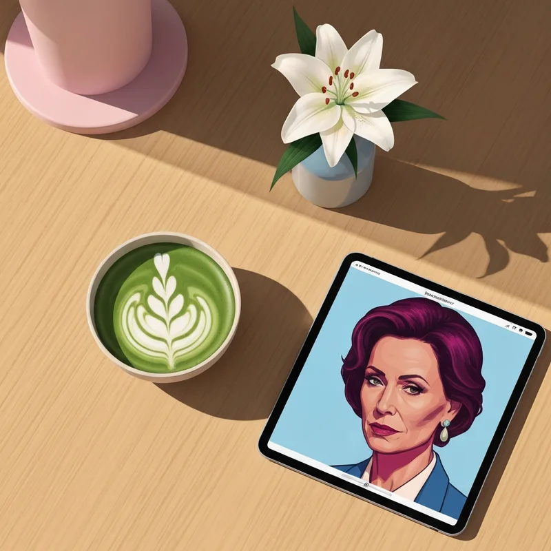 A peaceful morning setup showing how much caffeine is in a matcha latte for sustained productivity.