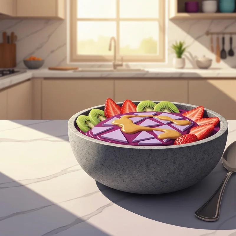 A perfectly styled morning meal featuring high-quality acai bowls ingredients for a healthy breakfast.