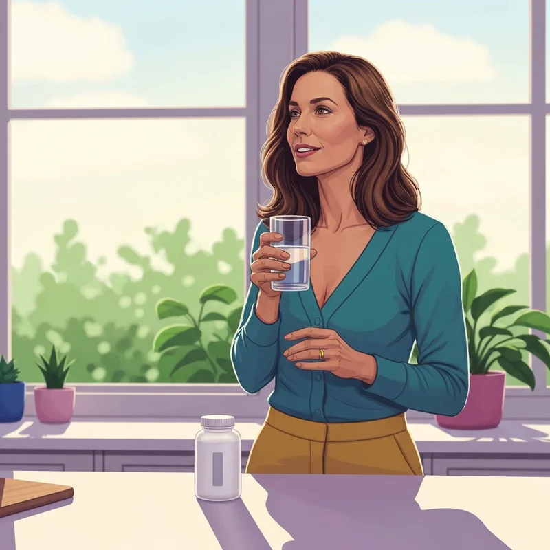 A woman optimizing her wellness with high-quality gut health supplements for mental clarity and energy.