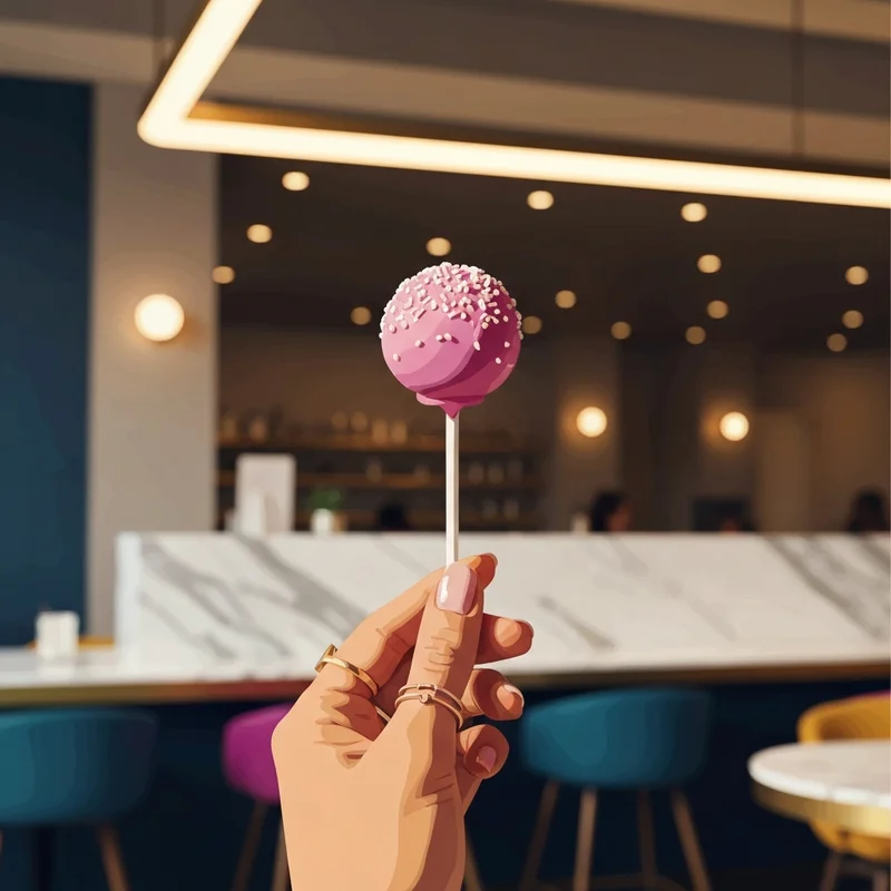 Detailed close-up of a pink treat highlighting starbucks cake pop nutrition facts for healthy lifestyle planning.