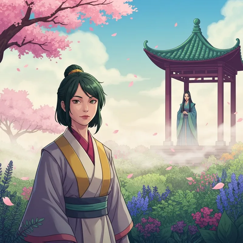 Maomao and Jinshi in a palace garden as fans await the apothecary diaries season 3 release date