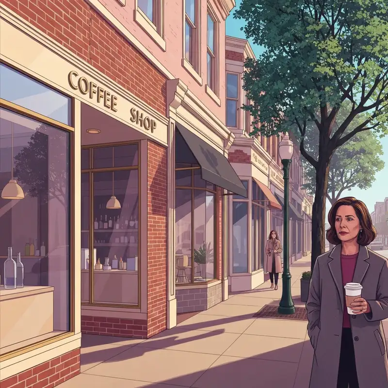 The exterior of the kercheval starbucks in Grosse Pointe during a sunny morning rush.