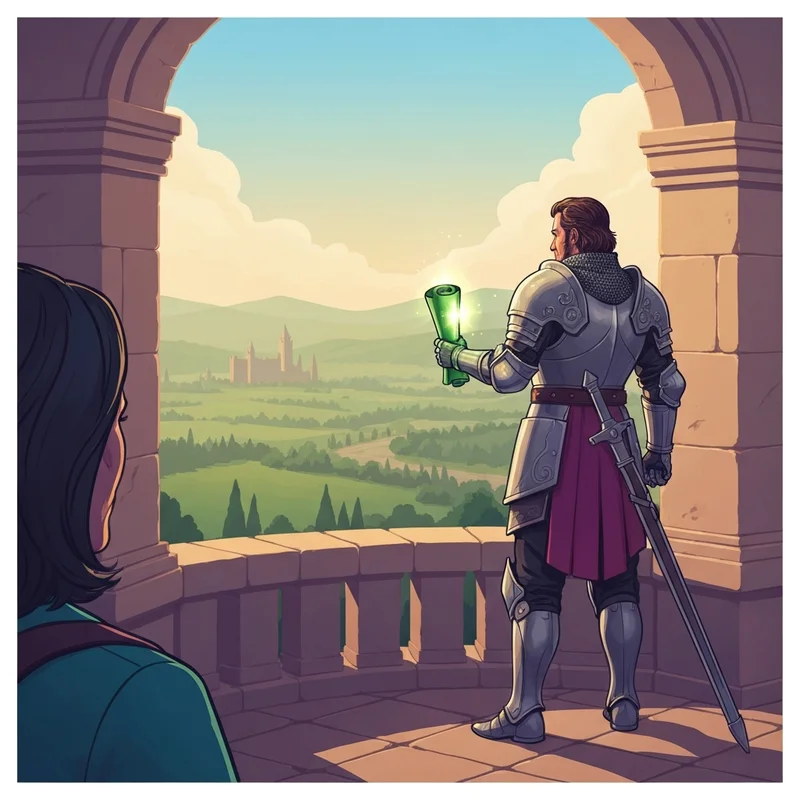 A heroic character celebrating the completion of their diaries osrs tasks in a beautiful fantasy realm.