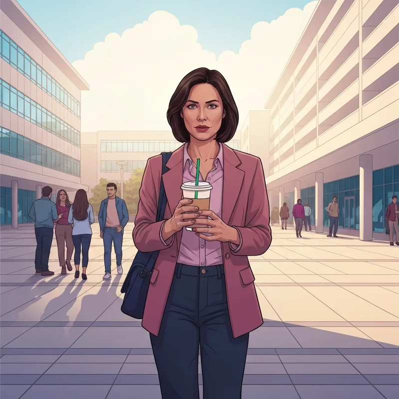 A young student enjoying a latte at the starbucks fsu campus location.