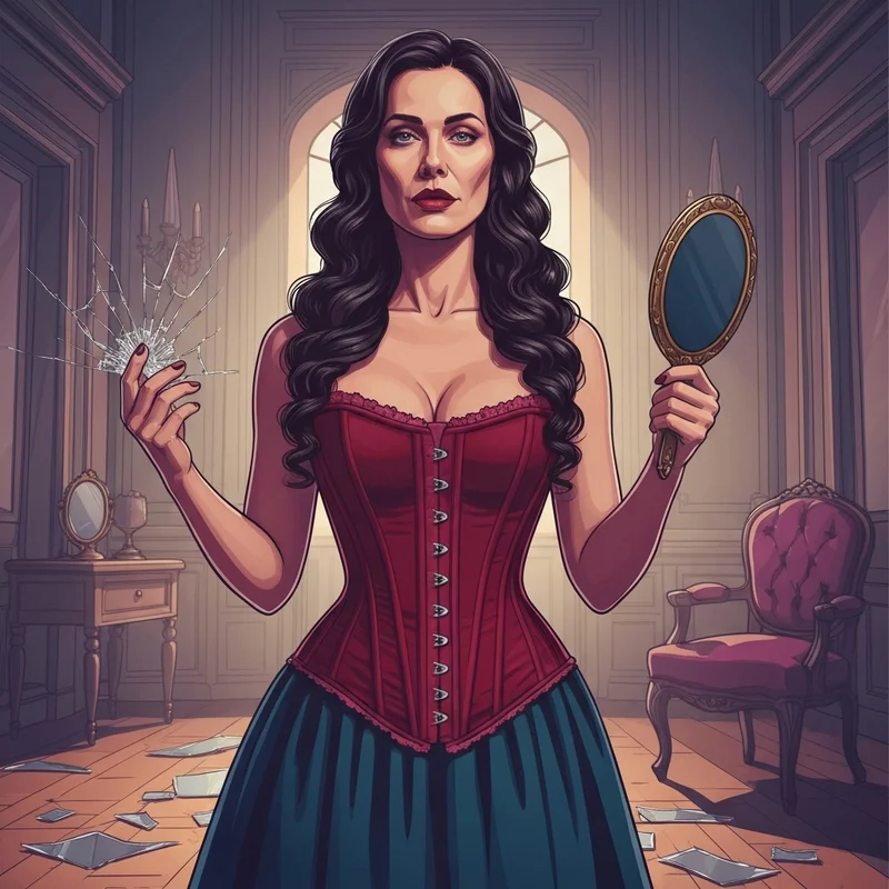 Detailed character study of Katherine on The Vampire Diaries showing survivor energy.