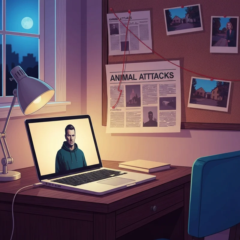 A mysterious investigation board and laptop screen showing the cast of the vampire diaries a darker truth in a moody setting.