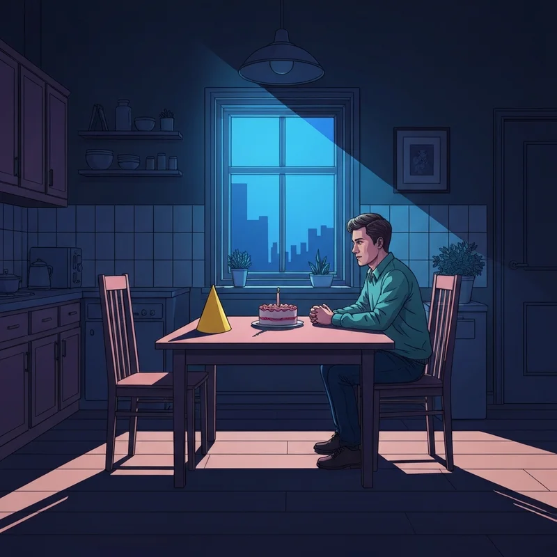 A nostalgic and moody scene reflecting the social themes found in Diary of a Wimpy Kid 20.