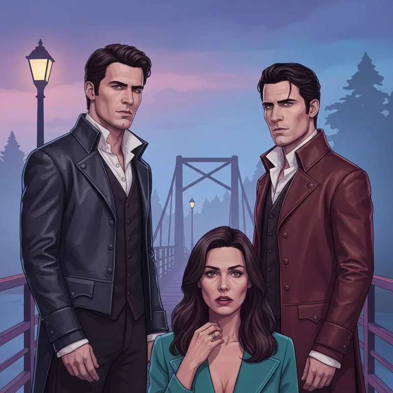 A dramatic scene representing the emotional tension in season 3 of the vampire diaries.