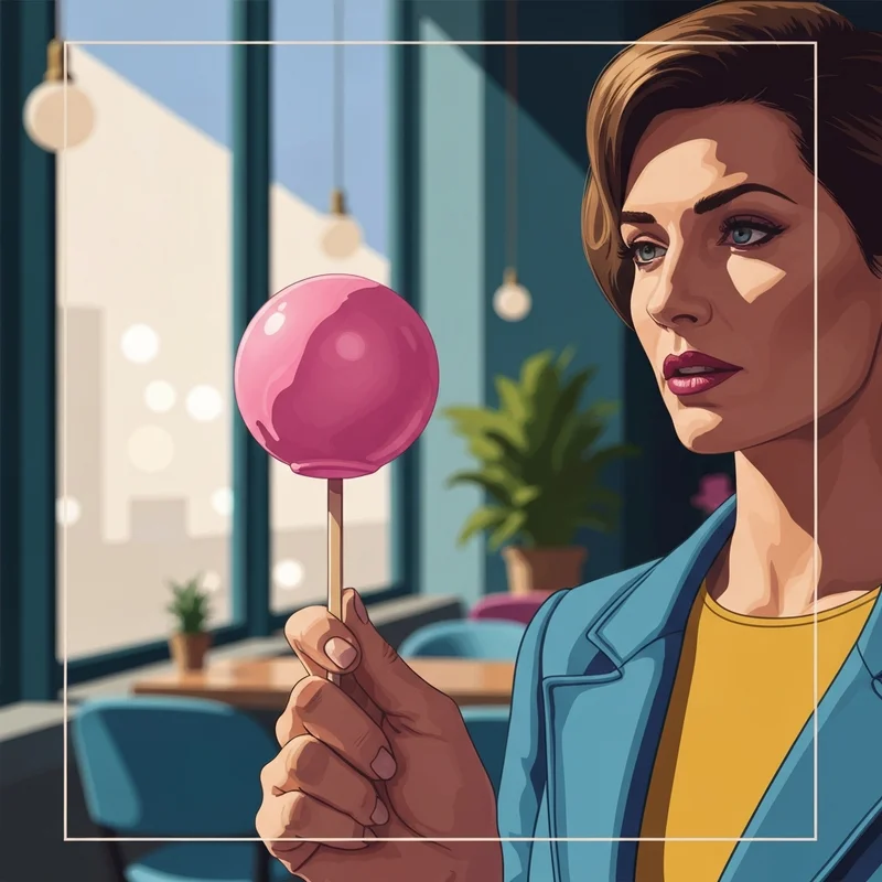 A detailed close-up of a pink treat representing starbucks cake pop calories in a modern aesthetic cafe.