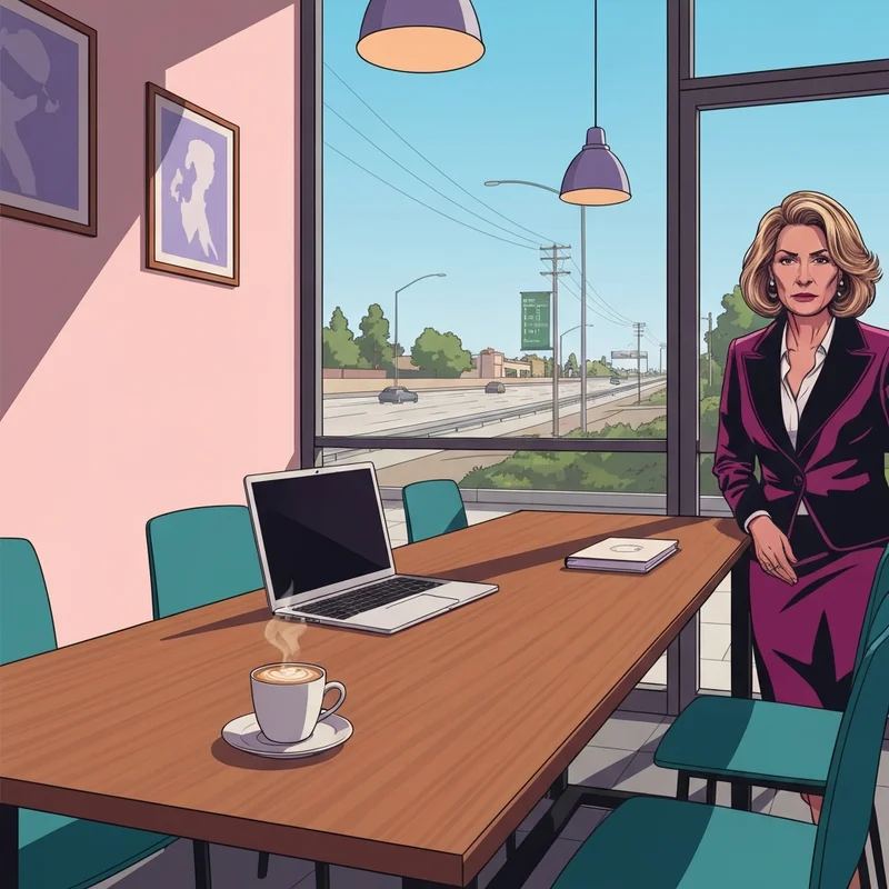 A professional remote work setup inside a starbucks fairfield ca location featuring a laptop and coffee.