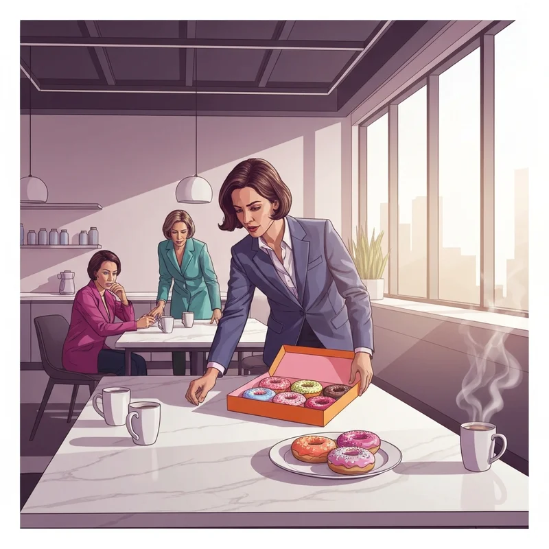 A vibrant orange and pink box of donuts on a table showing how much is a dozen donuts at dunkin donuts worth in social value.