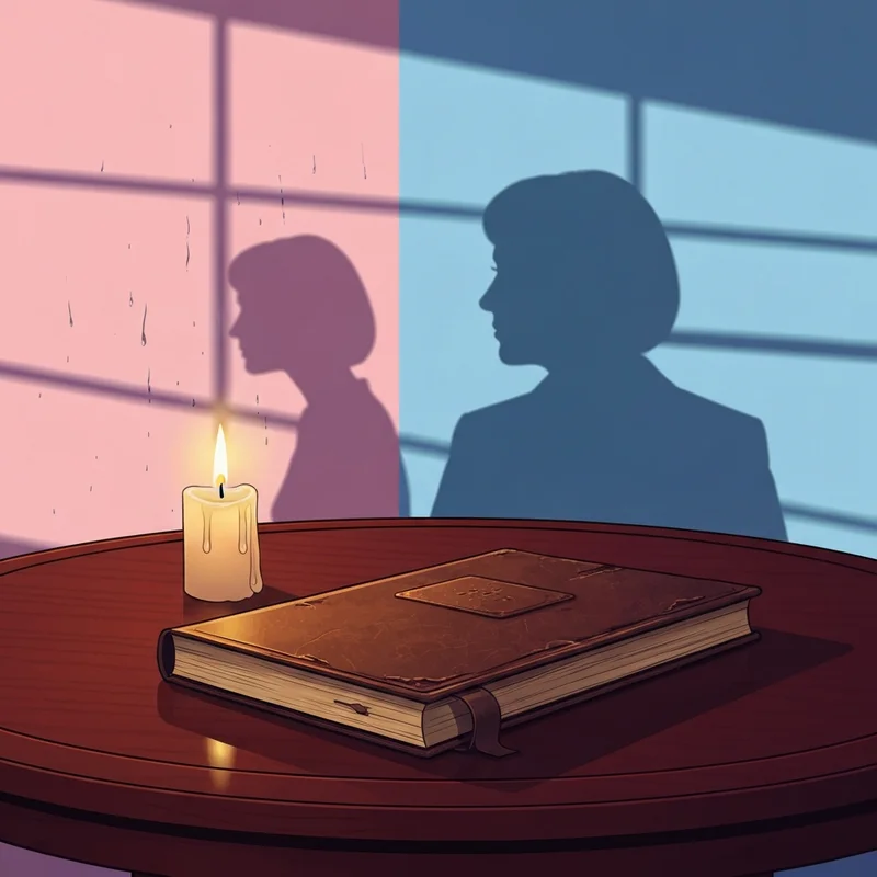 A cinematic representation of the breaking benjamin diary of jane lyrics theme showing a lonely journal.