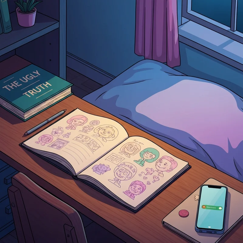 A nostalgic room featuring elements from Diary of a Wimpy Kid: The Ugly Truth.