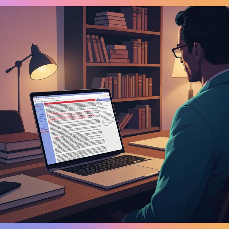 An academic analysis of the turner diaries pdf on a laptop screen in a dark room.